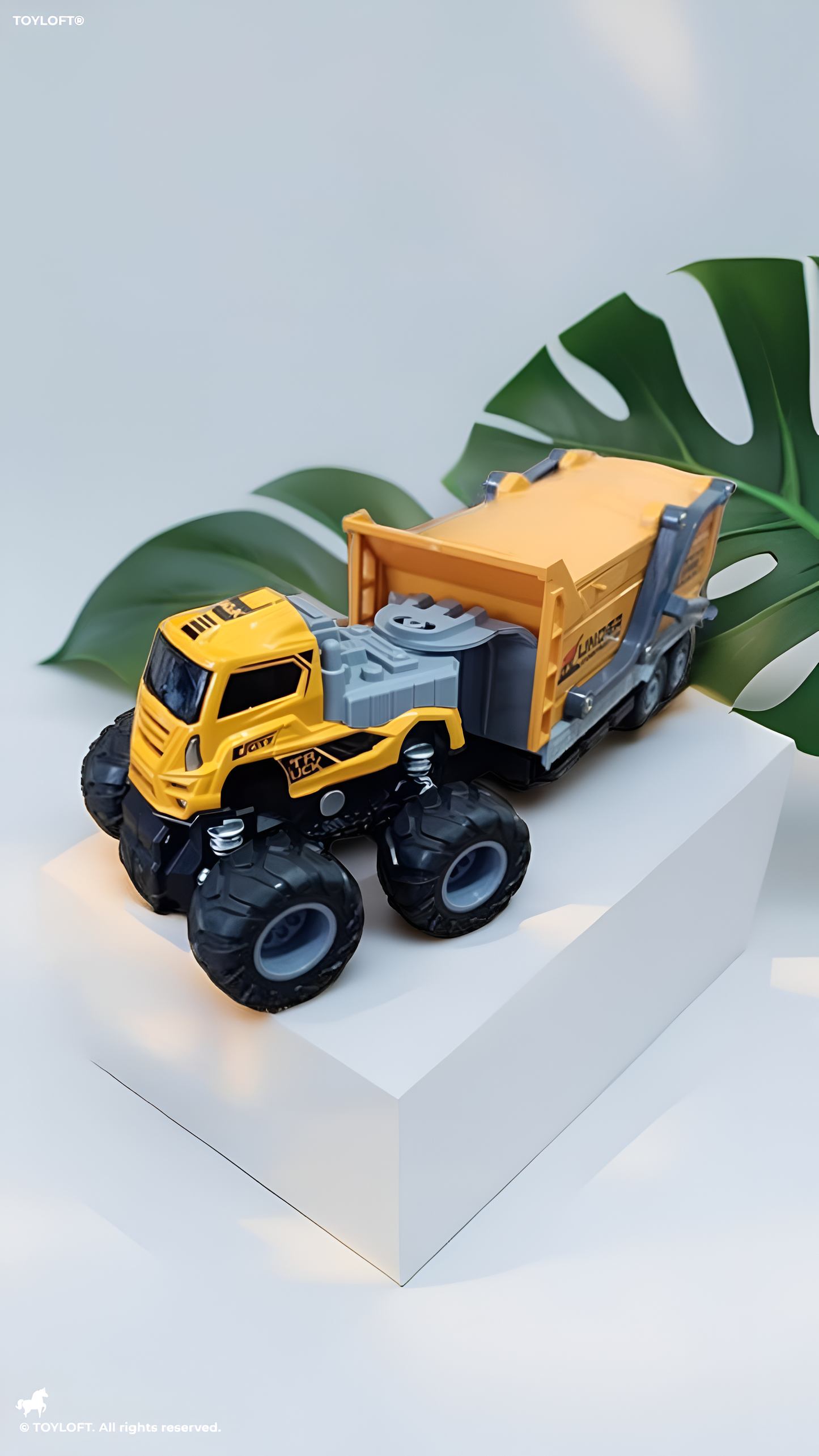 Diecast Transport Truck Toys - Yellow (L-J-5)