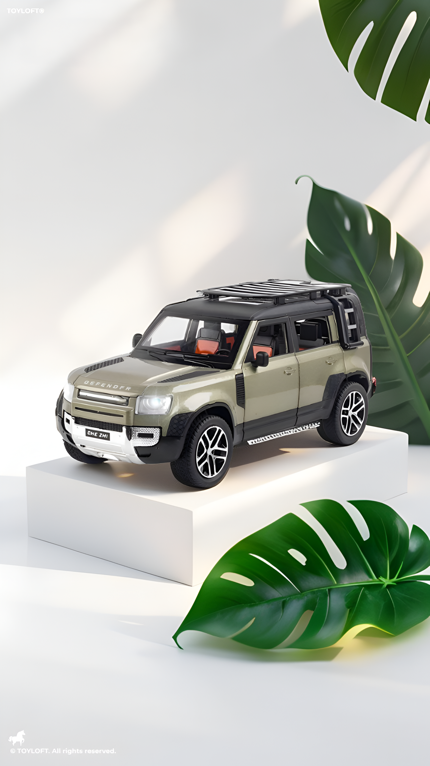 Land Rover Defender Toy Car - 1/24 Scale Die-Cast Metal Off-Road SUV Model – Realistic Miniature Vehicle for Kids and Adult Collectors LMI15617