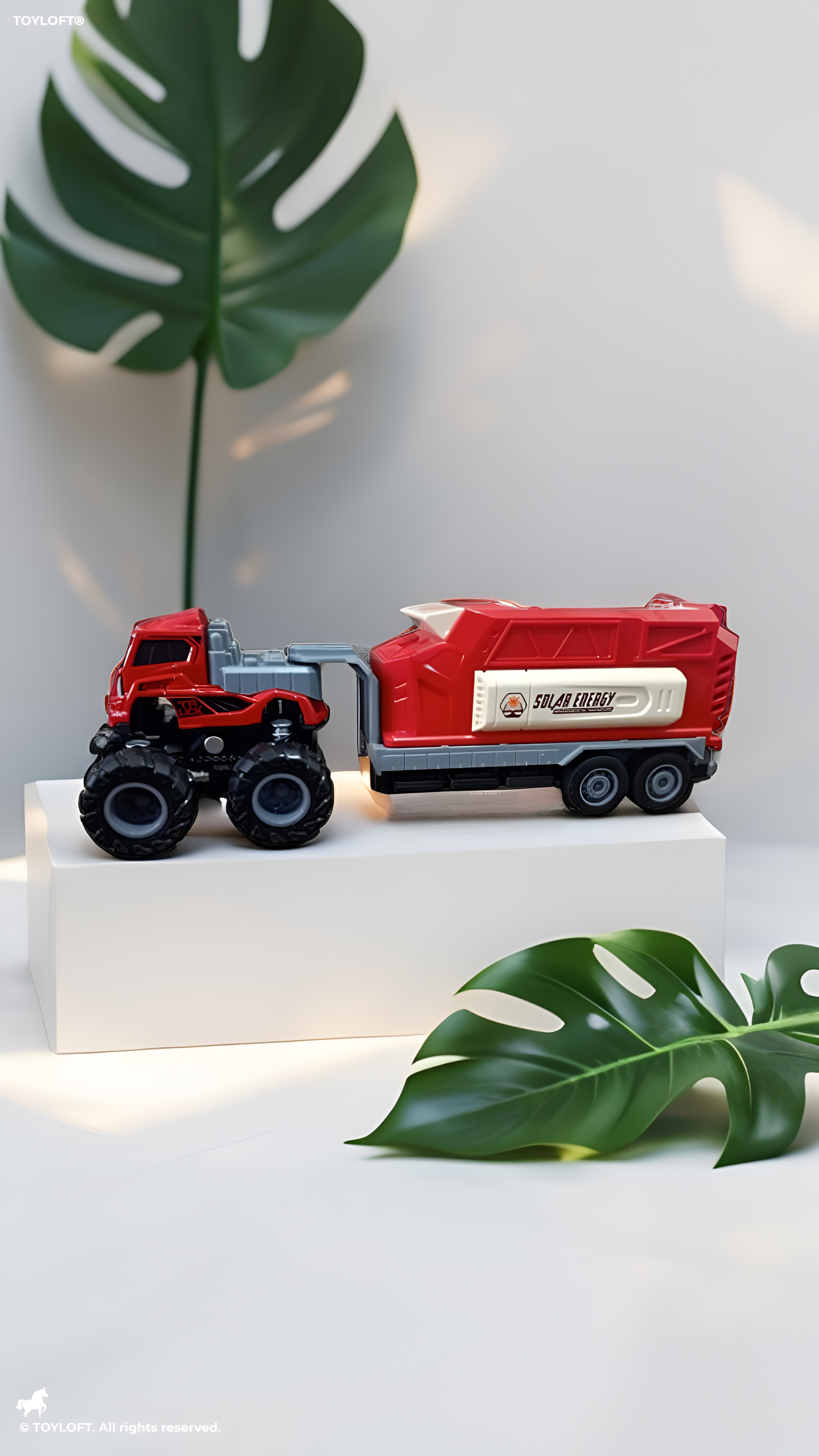 Metal Model Diecast Truck Toy For Kids - Red TV3122