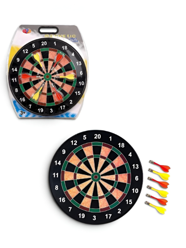 Safe Magnetic Dart Board Game Set with 6 Darts (8cm) for Kids & Adults LMI16816