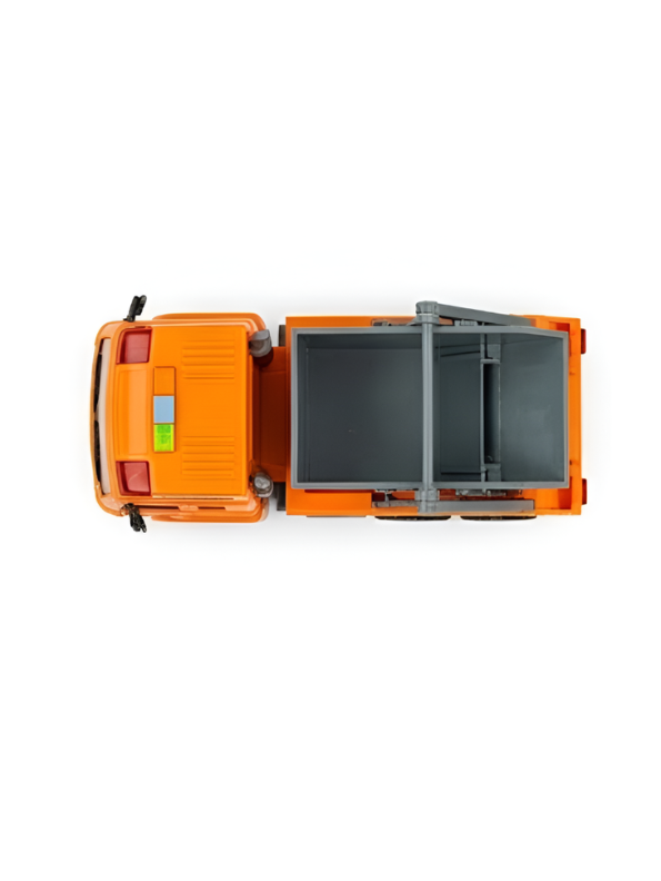 Sanitation Truck Toy – Friction Powered Construction & Recycling Vehicle Orange NX16771.