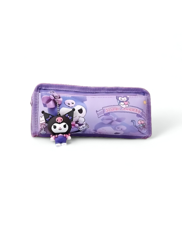 Sanrio Inspired Pencil Pouch | Cute Kuromi, My Melody & Pompompurin Style Pen Bags | Kawaii Stationery Organizer Gift NOVHBC-188986.