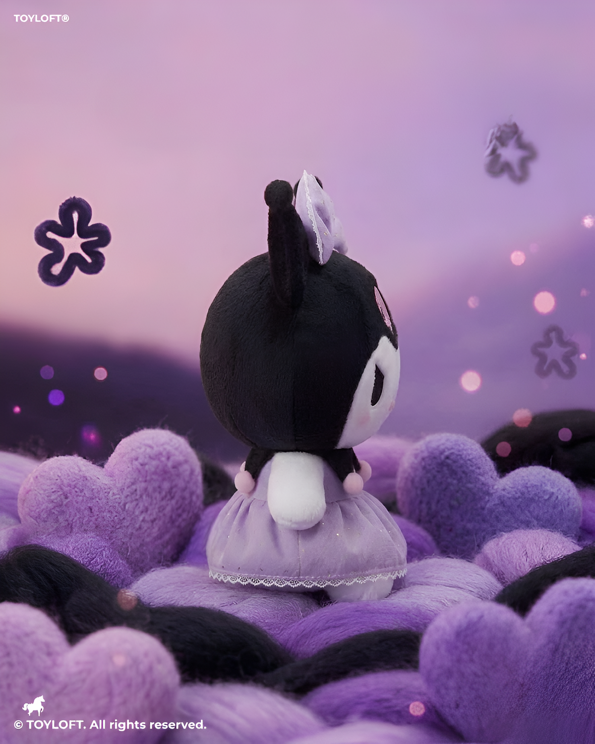 Sanrio Kuromi Plush Toy - 10-Inch Soft Stuffed Character Doll for Kids and Collectors ST15441