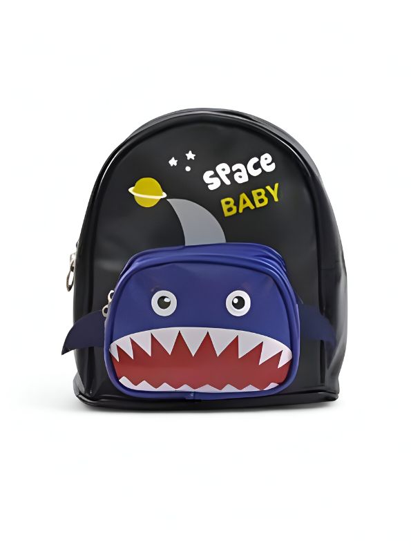 Sharkonaut – Space Shark Theme Bag for Kids | Double Chain Backpack | Large Capacity & Fun Outer Space Design NOVGBT5905.
