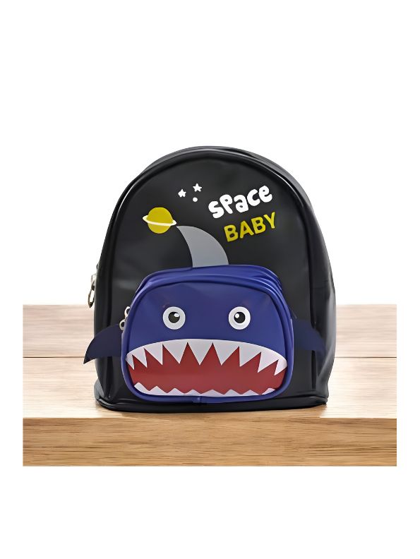 Sharkonaut – Space Shark Theme Bag for Kids | Double Chain Backpack | Large Capacity & Fun Outer Space Design NOVGBT5905.