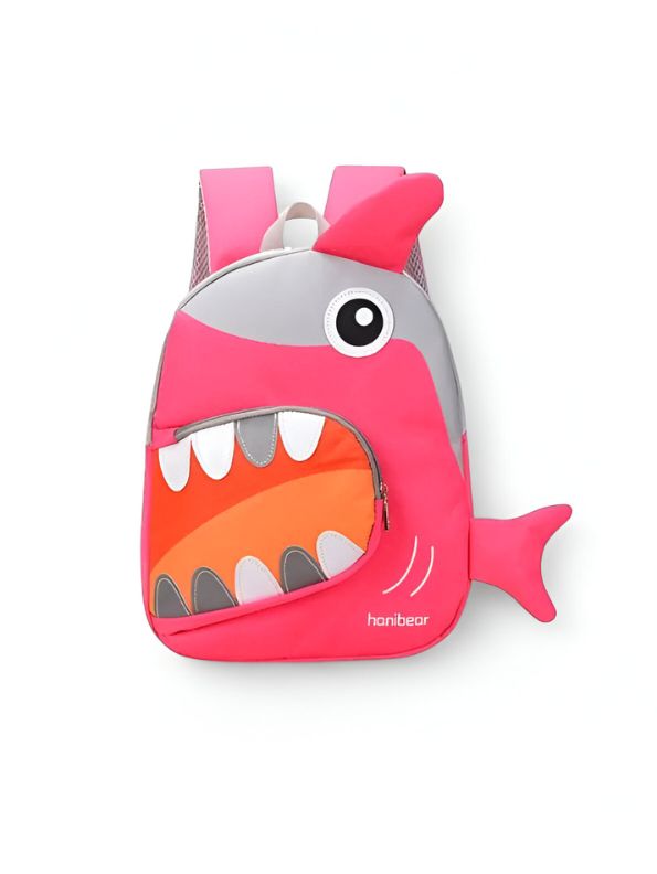 SharkySnap – Shark Shaped Fancy Backpack for Kids | Spacious & Durable School Bag | Comfortable Straps for Outdoor Fun & Gifting NOVGBT2488.