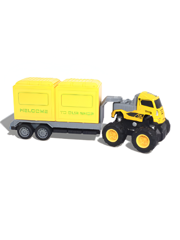 Shop Truck Diecast Toy – Realistic Miniature Vehicle for Kids & Collectors - Yellow.