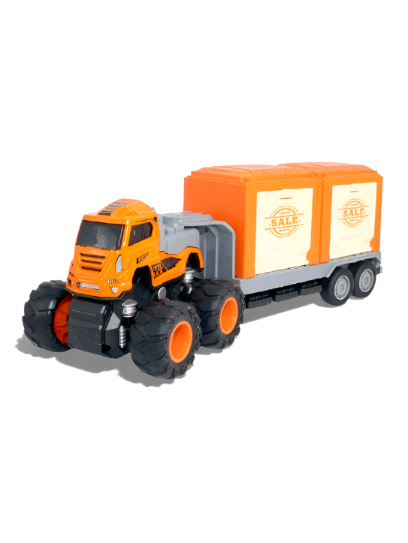 Shop Truck Diecast Toy – Realistic Miniature Vehicle for Kids & Collectors - Orange. TV3119