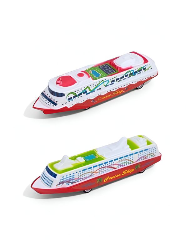 SimuRide Pull Back Action Pack – Airplane, Bus, Monorail, Ship & Cars for Kids | Dynamic Vehicle Simulation Set LMI15097.