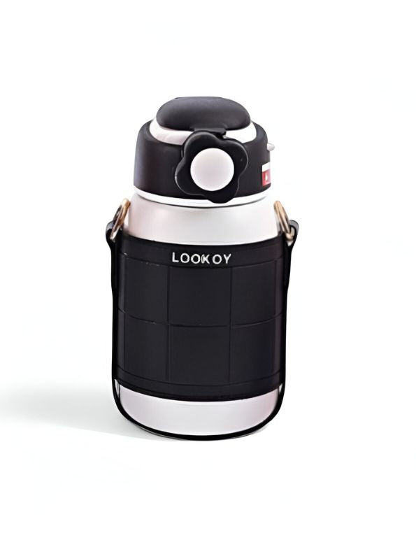 Black - Sipzo – 480ml Sipper Bottle for Kids | BPA-Free, Leak-Proof, School-Friendly Design NOV3965.