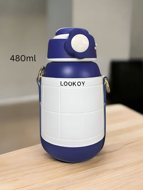 Blue - Sipzo – 480ml Sipper Bottle for Kids | BPA-Free, Leak-Proof, School-Friendly Design NOV3965.