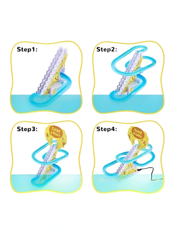 Small Duck Racing Track Toy for Kids | Duck Slide with Music & LED Lights | Fun Interactive Gift for Toddlers LMI15329.
