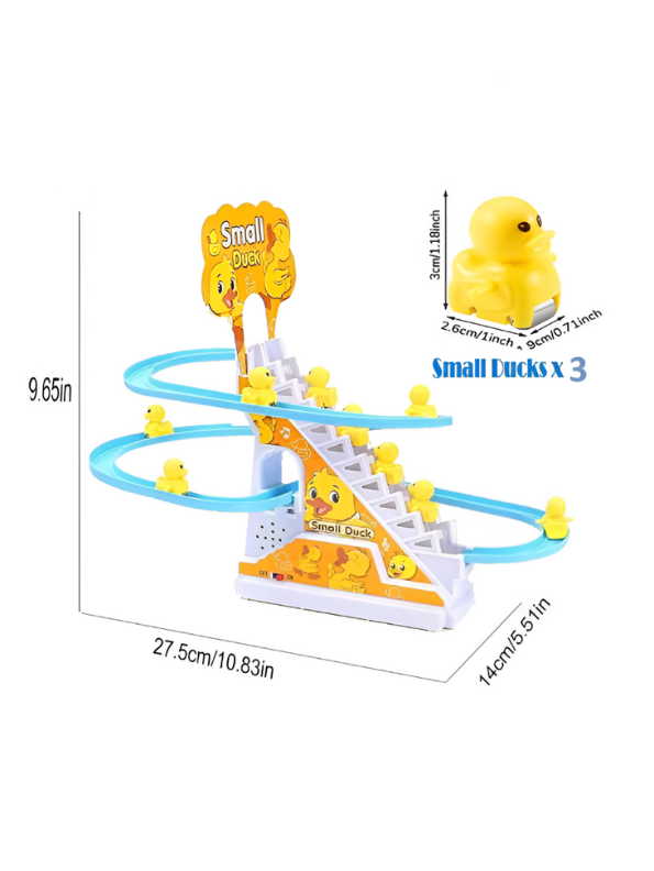 Small Duck Racing Track Toy for Kids | Duck Slide with Music & LED Lights | Fun Interactive Gift for Toddlers LMI15329.
