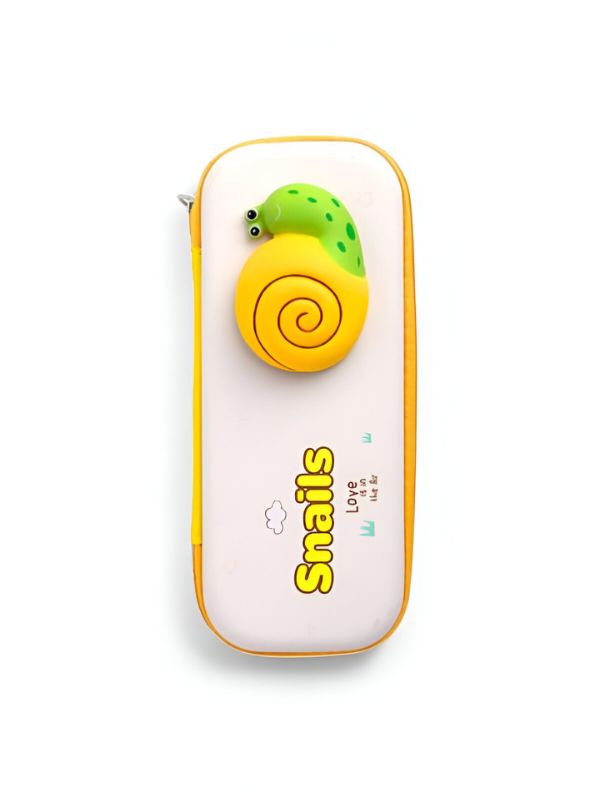 SnailyPop – 3D Snail Pouch for Kids | Single Chain Decompression Design | Large Storage Pencil Case NOV3163.