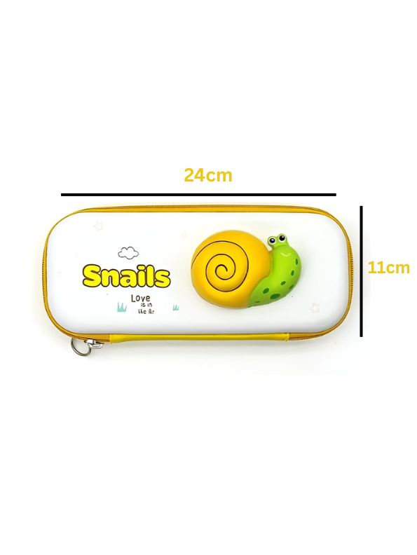 SnailyPop – 3D Snail Pouch for Kids | Single Chain Decompression Design | Large Storage Pencil Case NOV3163.