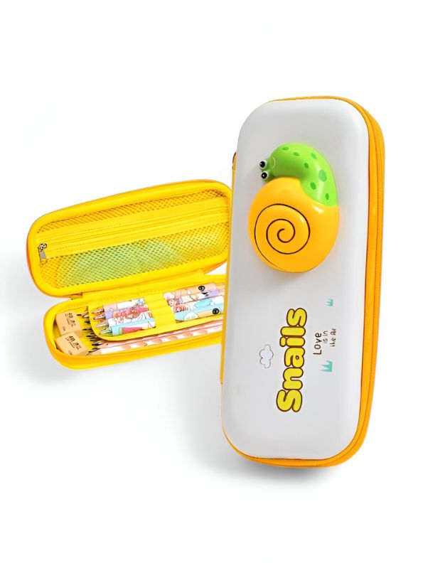 SnailyPop – 3D Snail Pouch for Kids | Single Chain Decompression Design | Large Storage Pencil Case NOV3163.