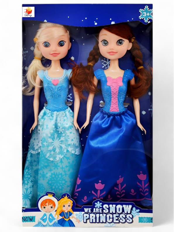 Snow Princess Doll Set of 2 – Elegant Toy Gift for Kids (MS-N-24)