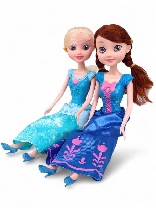 Snow Princess Doll Set of 2 – Elegant Toy Gift for Kids (MS-N-24)