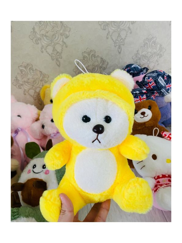 Snuggly Yellow Hoodie Teddy Bear - Soft and Cozy for Babies & Kids - MS14518.