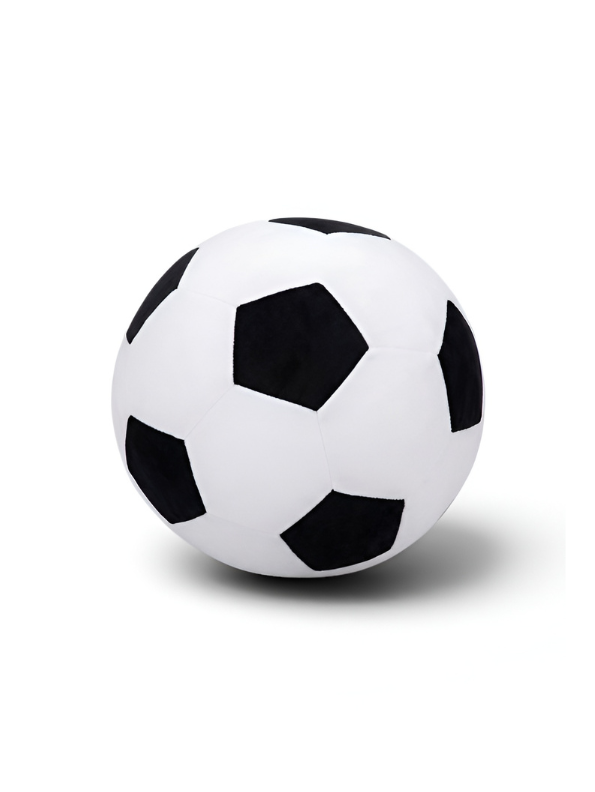 Soft Plush Soccer Black Ball – 7-Inch Stuffed Football Toy for Kids ST14657