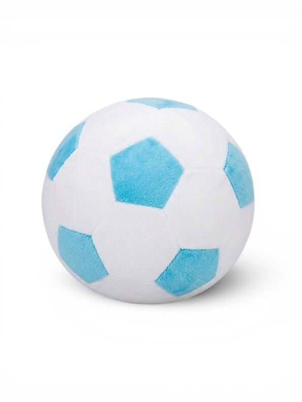 Soft Plush Soccer Blue / White Ball – 7-Inch Stuffed Football Toy for Kids ST14657