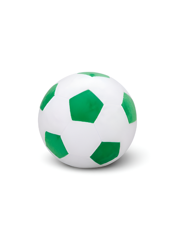 Soft Plush Soccer Green / White Ball – 7-Inch Stuffed Football Toy for Kids ST14657