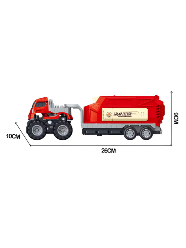 Solar Energy Toy Semi-Truck with Detachable Trailer NX12542.