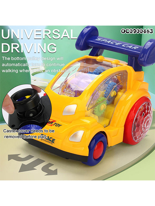 Yellow Space Car Puzzle Gear Toy For Kids - Fun & Educational | MS-O-24 - Toyloft