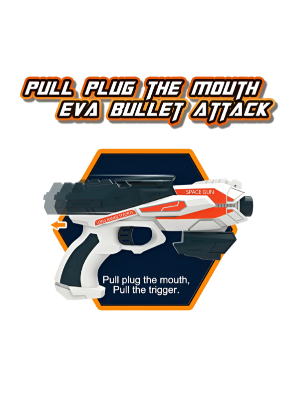 Space Gun Foam Blaster – Futuristic Sci-Fi Toy Pistol Soft Bullets & Long-Range Action LMI16685.