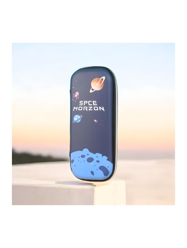 SpaceHorizon – Space Theme Pouch for Kids | Single Chain Galaxy & Rocket Design | Ideal for School & Gifting NOV5168.