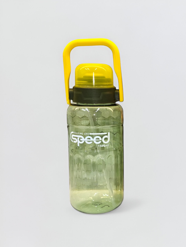 Green - Speed 1500ML Water Bottle with Straw | Portable & Leakproof Gym Bottle | Large Capacity BPA-Free Hydration Gift NOVGBT-50583.