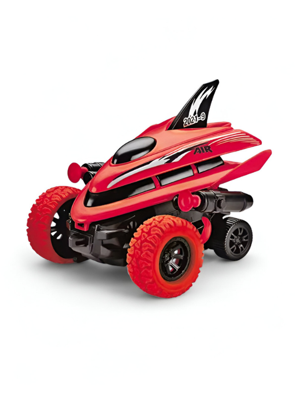 Speed Racer Pull Back Car – Fast Mini Racer Vehicle with Big Wheels Red LMI13763.