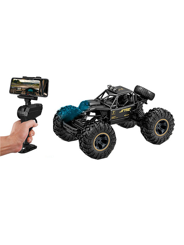 Speed Rock Crawler Four Wheeler Remote Control Car - Black (FY-80) - Toyloft