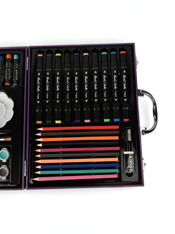 Spider-Man 50-Piece Art & Coloring Kit | Marvel Superhero Briefcase with Art Supplies | Back to School Gift for Boys NOVHBC-188308.