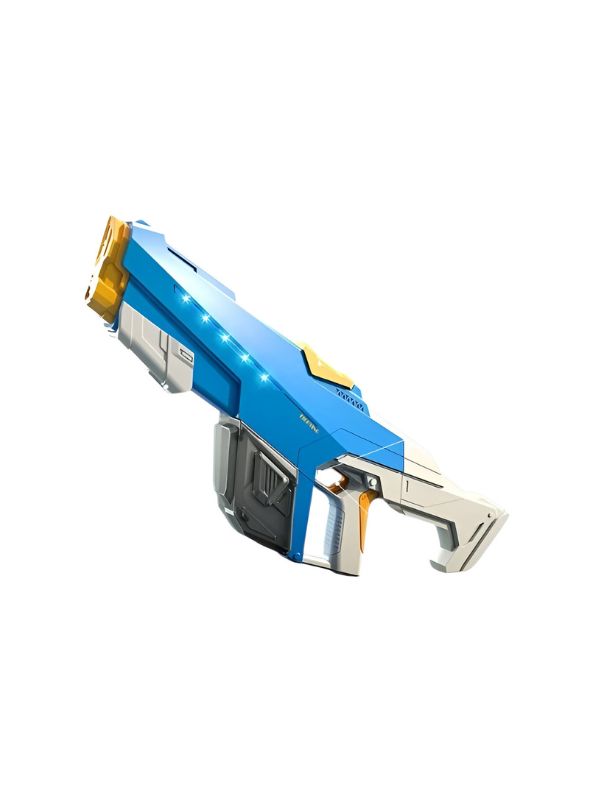 Blue - SplashMaster X1 - High Power Automatic Water Suction Electric Squirt Gun - Light-Up Blaster for Adults & Kids