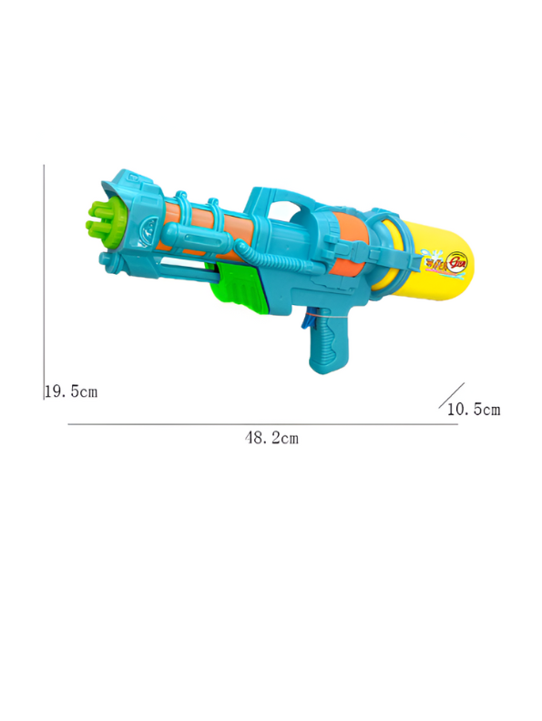 SplashMax – 500ml High-Pressure Kids Pichkari | Long Distance Pump Water Gun Blaster for Holi Festival Turquoise LMI14322.