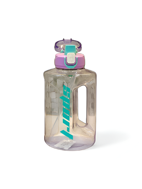 Turquoise - Sport Water Bottle 1350ml with Handle | Leakproof & Portable Hydration for Gym & School | BPA-Free Drink Bottle NOVGBT-50668.