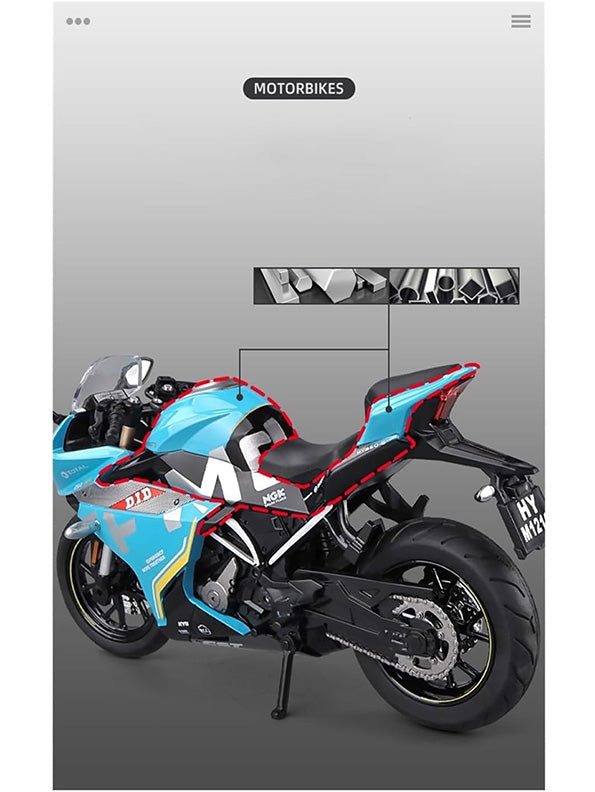 CFMoto 250SR Diecast Motorcycle Model – Scale 1:12 - With Display Base And Acrylic Box - Toyloft
