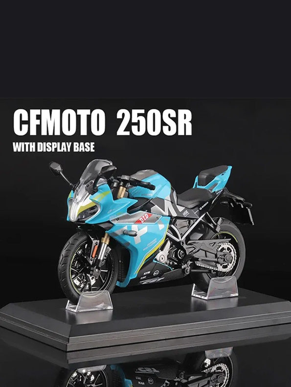 CFMoto 250SR Diecast Motorcycle Model – Scale 1:12 - With Display Base And Acrylic Box - Toyloft
