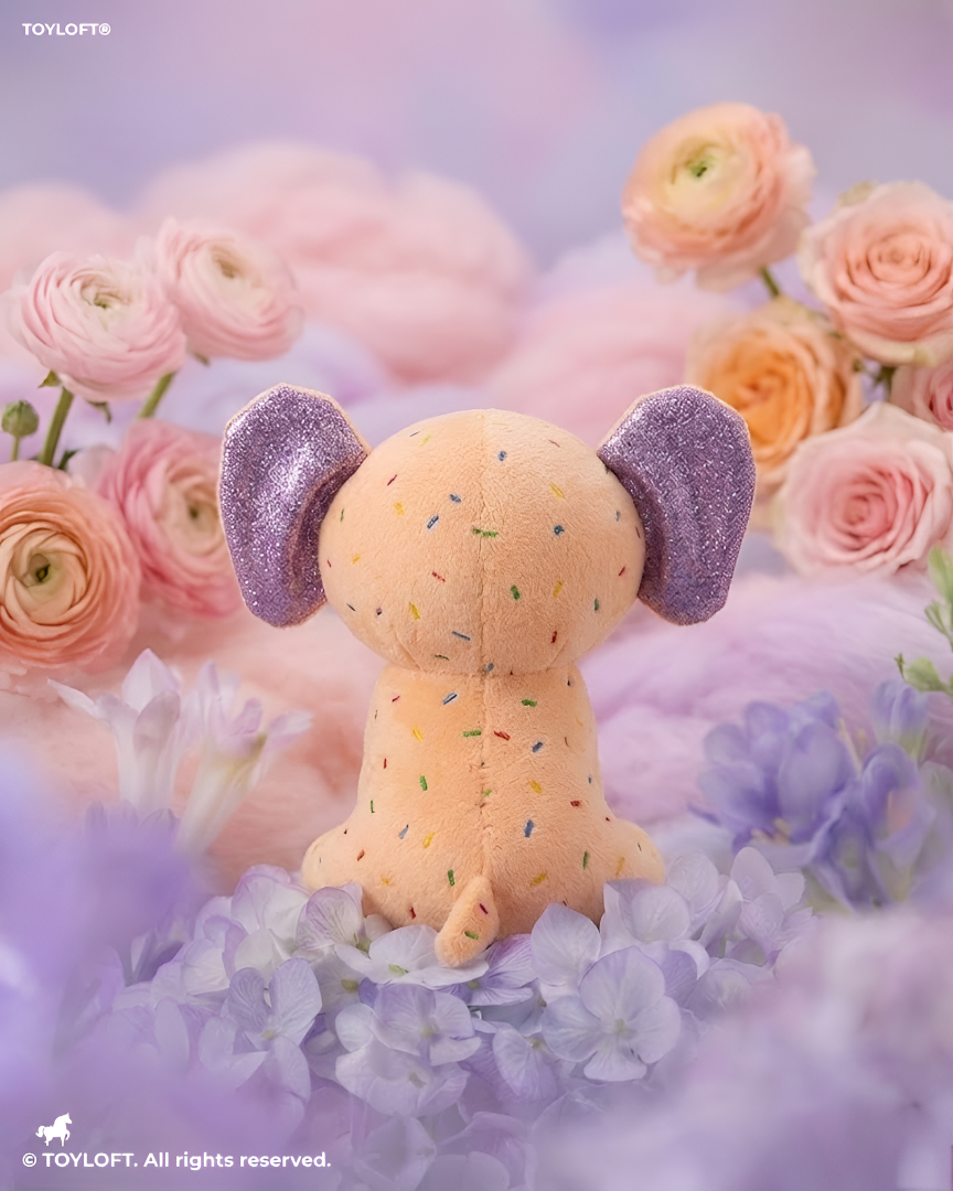 Sprinkles the Elephant Plush | Pastel Orange 7-Inch Soft Stuffed Animal ST16790