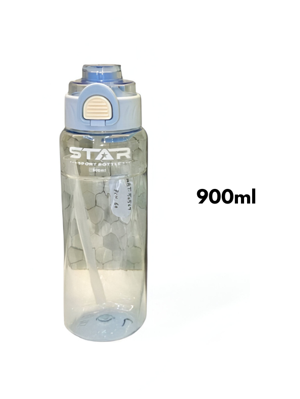 Star 900ML Sport Water Bottle with Straw | Leakproof & BPA-Free Bottle for Gym & School | Portable Hydration Gift NOVGBT-50569.