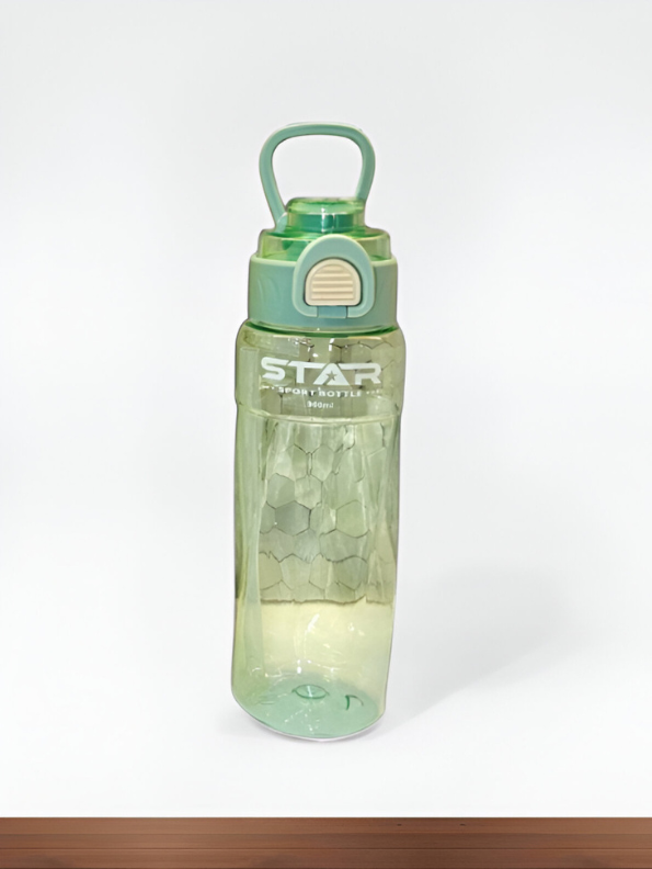 Green - Star 900ML Sport Water Bottle with Straw | Leakproof & BPA-Free Bottle for Gym & School | Portable Hydration Gift NOVGBT-50569.