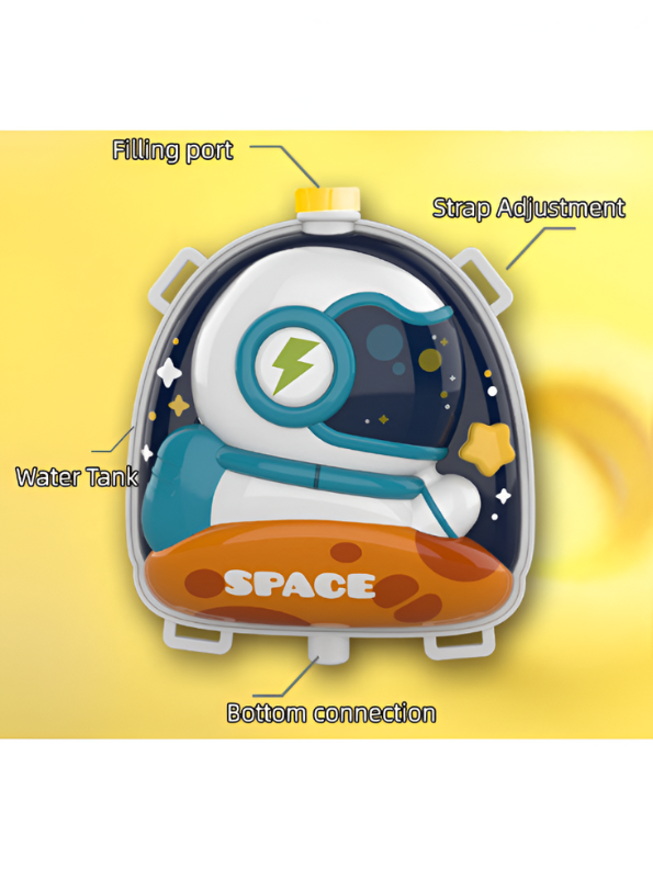 StarJet – Space-Themed Astronaut Backpack Water Gun Pichkari | High Capacity Summer Water Blaster LMI14396.
