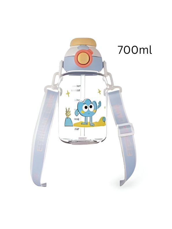 StarSip – 700 ml Water Bottle for Kids with Straw & Hanging Strap | Leak-Proof, BPA-Free, Non-Toxic | Durable School, Travel & Outdoor Bottle for Boys & Girls NOV6327.