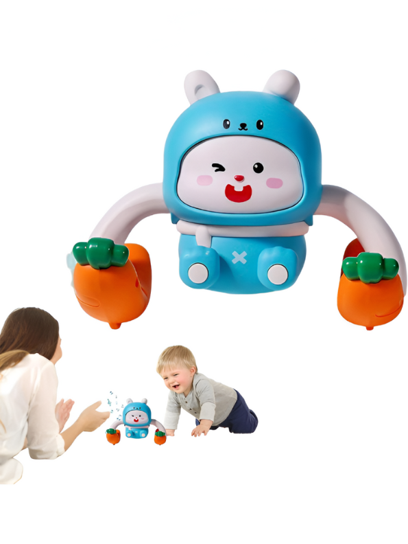 Stunt Pets Voice-Controlled Tumble Bunny – Interactive Rolling & Flipping Musical Toy Blue LMI13971.
