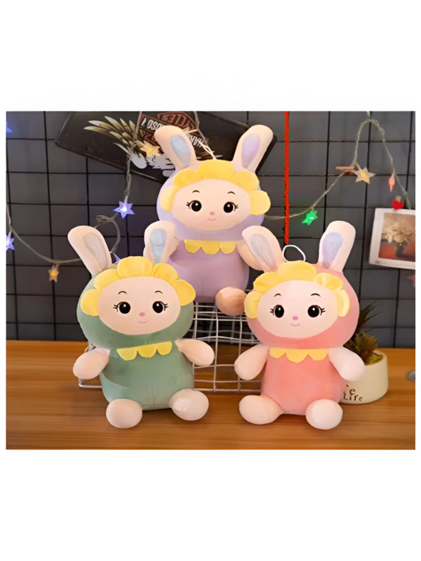 Sunflower Bunny Plush Toy – 9 Inch Cute & Soft Toy Animal for Kids LMI9105.