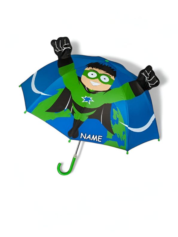 SuperHero Kids Umbrella – Cool Superhero Theme Rain Gear for School Boys NOV6219.