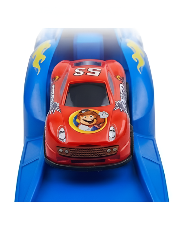 Super Mario-Inspired Toy Racing Car Set with Launcher Ramp TV2226.