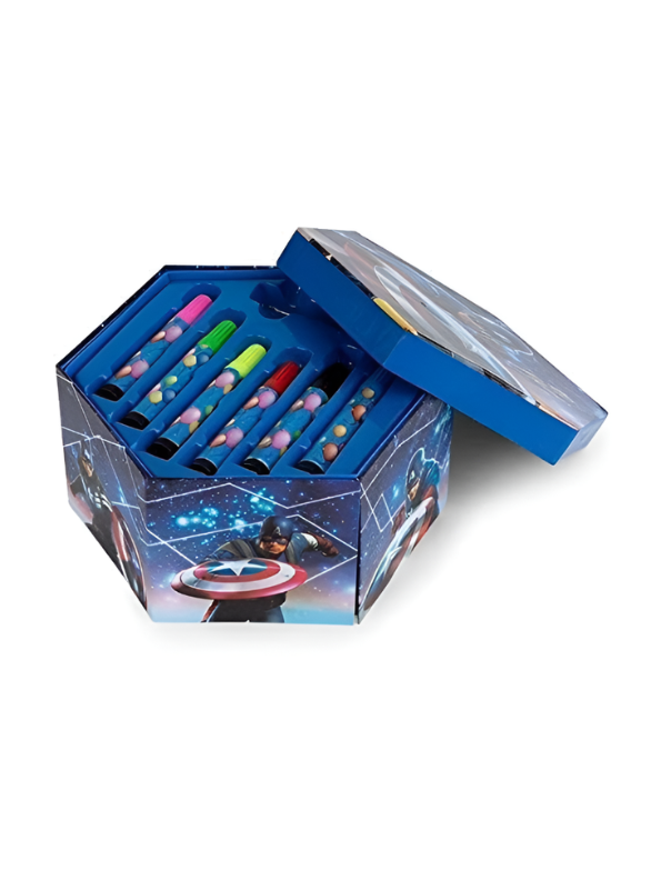 Superhero Drawing Set – Portable Folding Art and Craft Kit LMI1492.