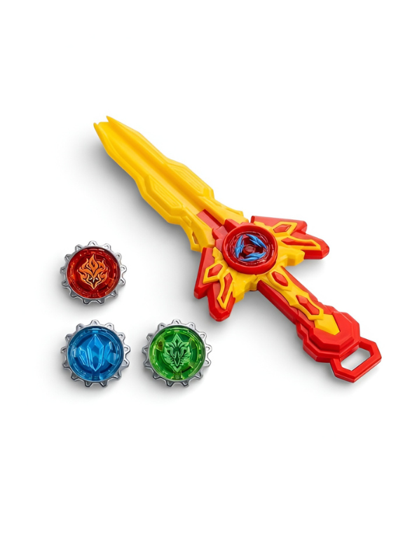 Supreme Sword Top Launcher & Battle Tops Red NX16549.